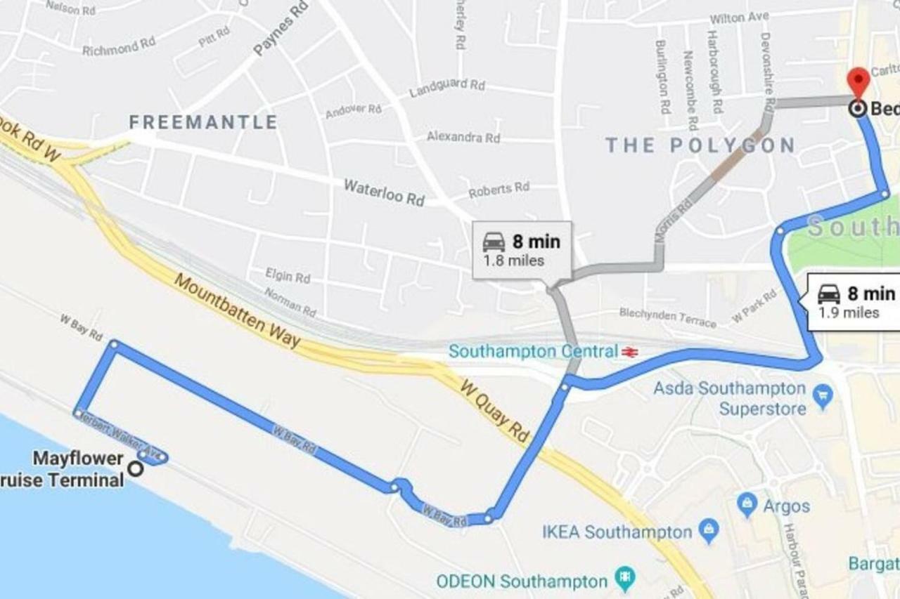 2 Bed Apartment With 2 Ensuites-Near Train Station /Mayflower /City Southampton Exteriör bild